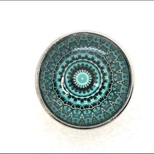 Mandala #10 Snap button 20mm Gingersnaps ASN20